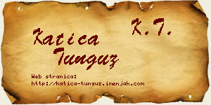 Katica Tunguz vizit kartica